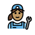 woman mechanic, medium skin tone